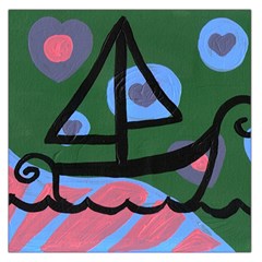 Boat Large Satin Scarf (square) by snowwhitegirl