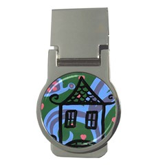 Smiling House Money Clips (round) 