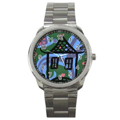 Smiling House Sport Metal Watch