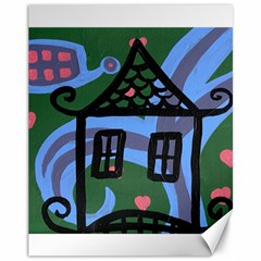 Smiling House Canvas 11  X 14  