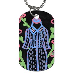 Dress And Flowers Dog Tag (two Sides)