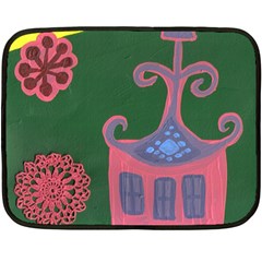 The Biggest Pink House Fleece Blanket (mini)