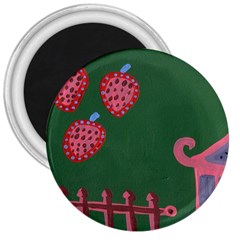 Floating Strawberries 3  Magnets