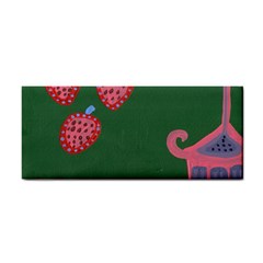 Floating Strawberries Hand Towel