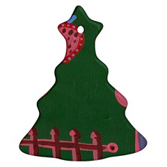 Floating Strawberries Christmas Tree Ornament (two Sides) by snowwhitegirl