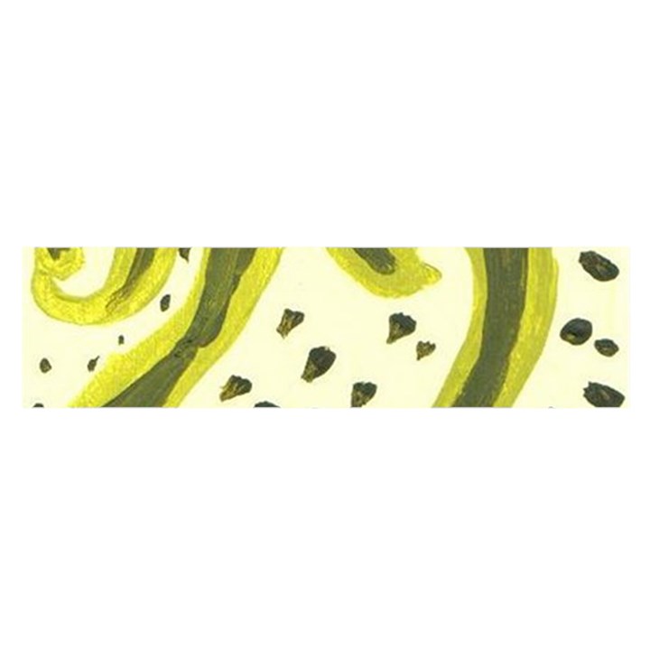 Yellow Swirls Satin Scarf (Oblong)