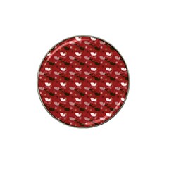 Snow Sleigh Deer Red Hat Clip Ball Marker