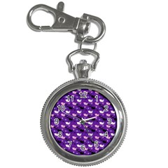 Snow Sleigh Deer Purple Key Chain Watches