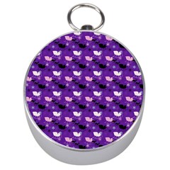 Snow Sleigh Deer Purple Silver Compasses