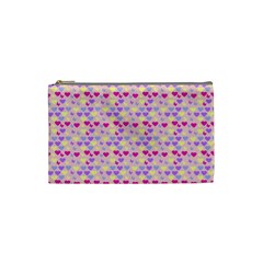 Hearts Butterflies Pink 1200 Cosmetic Bag (small)