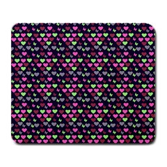 Hearts Butterflies Blue Pink Large Mousepads