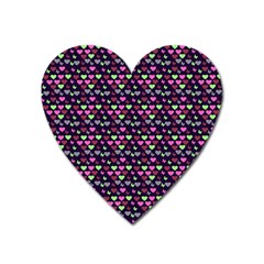 Hearts Butterflies Blue Pink Heart Magnet