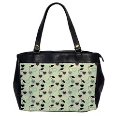 Heart Cherries Mint Office Handbags