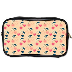 Heart Cherries Cream Toiletries Bags 2-side by snowwhitegirl