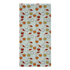 Heart Cherries Grey Shower Curtain 36  X 72  (stall) 