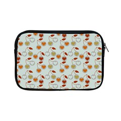 Heart Cherries Grey Apple Ipad Mini Zipper Cases