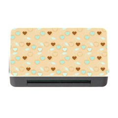 Beige Heart Cherries Memory Card Reader With Cf by snowwhitegirl