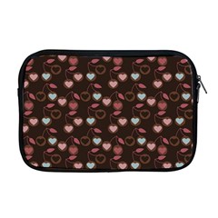 Heart Cherries Brown Apple Macbook Pro 17  Zipper Case by snowwhitegirl