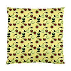 Yellow Heart Cherries Standard Cushion Case (two Sides)