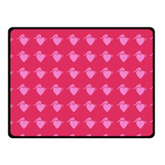 Punk Heart Pink Fleece Blanket (small) by snowwhitegirl