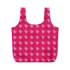 Punk Heart Pink Full Print Recycle Bags (m)  by snowwhitegirl