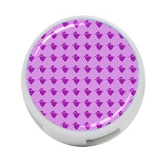 Punk Heart Violet 4-port Usb Hub (two Sides)