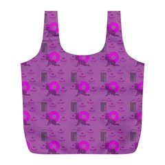 Punk Baby Violet Full Print Recycle Bags (l) 