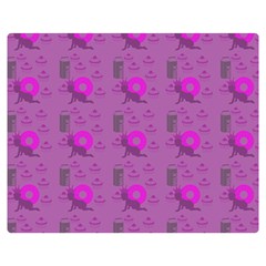 Punk Baby Violet Double Sided Flano Blanket (medium)  by snowwhitegirl