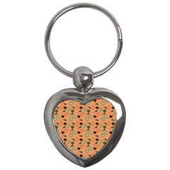 Peach Cherries Key Chains (heart) 