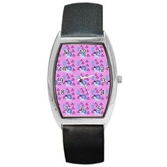 Punk Baby Pink Barrel Style Metal Watch by snowwhitegirl