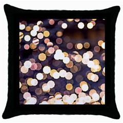 Bright Light Pattern Throw Pillow Case (black) by FunnyCow