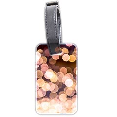 Warm Color Brown Light Pattern Luggage Tags (two Sides) by FunnyCow