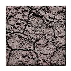 Earth  Dark Soil With Cracks Tile Coasters by FunnyCow
