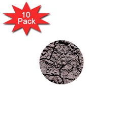 Earth  Dark Soil With Cracks 1  Mini Buttons (10 Pack)  by FunnyCow