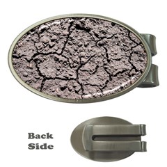 Earth  Dark Soil With Cracks Money Clips (oval)  by FunnyCow