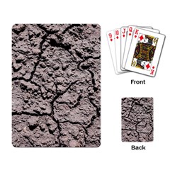 Earth  Dark Soil With Cracks Playing Card by FunnyCow