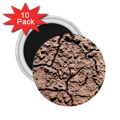 Earth  Light Brown Wet Soil 2 25  Magnets (10 Pack)  by FunnyCow