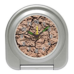 Earth  Light Brown Wet Soil Travel Alarm Clock by FunnyCow