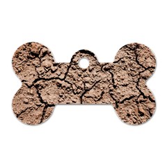 Earth  Light Brown Wet Soil Dog Tag Bone (one Side) by FunnyCow