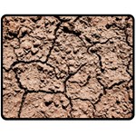 Earth. Light Brown Wet Soil Double Sided Fleece Blanket (Medium)  58.8 x47.4  Blanket Back