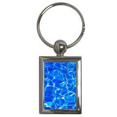 Blue Clear Water Texture Key Chains (rectangle)  by FunnyCow