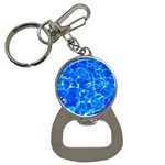 Blue Clear Water Texture Bottle Opener Key Chains Front