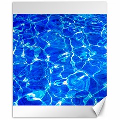 Blue Clear Water Texture Canvas 11  X 14   by FunnyCow