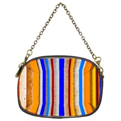 Colorful Wood And Metal Pattern Chain Purses (two Sides)  by FunnyCow