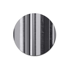 Shades Of Grey Wood And Metal Rubber Round Coaster (4 Pack)  by FunnyCow