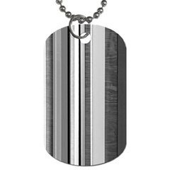 Shades Of Grey Wood And Metal Dog Tag (one Side) by FunnyCow