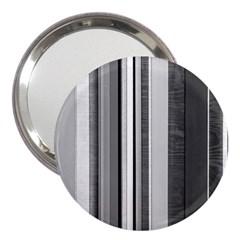 Shades Of Grey Wood And Metal 3  Handbag Mirrors by FunnyCow