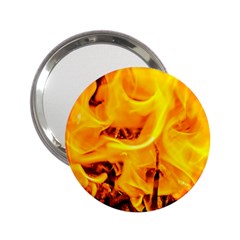 Fire And Flames 2 25  Handbag Mirrors by FunnyCow