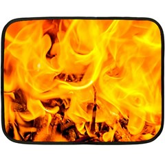 Fire And Flames Fleece Blanket (mini) by FunnyCow