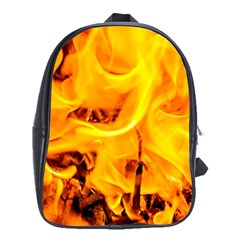 Fire And Flames School Bag (xl) by FunnyCow
